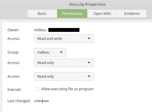 file properties dialog box